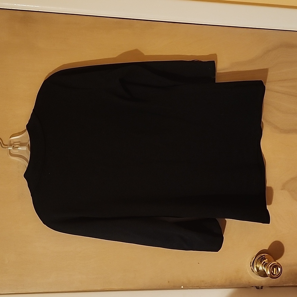 Burbury black polo top 3/4 sleeves size small worn once - Picture 4 of 4